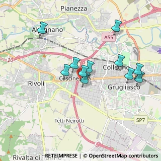 Mappa Via Stura, 10098 Rivoli TO, Italia (1.72727)