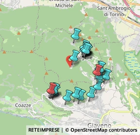 Mappa SP 188, 10094 Valgioie TO, Italia (1.53333)