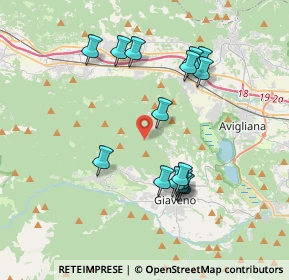Mappa SP 188, 10094 Valgioie TO, Italia (3.654)