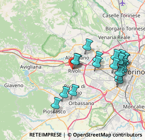 Mappa Via Santa Croce, 10098 Rivoli TO, Italia (7.883)