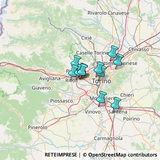 Mappa Via Piave, 10093 Collegno TO, Italia (8.36818)