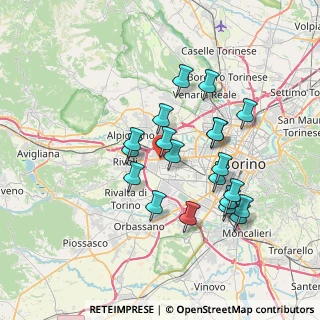 Mappa Via Piave, 10093 Collegno TO, Italia (6.5455)