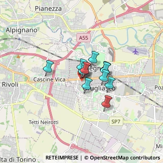 Mappa Via Piave, 10093 Collegno TO, Italia (0.93167)