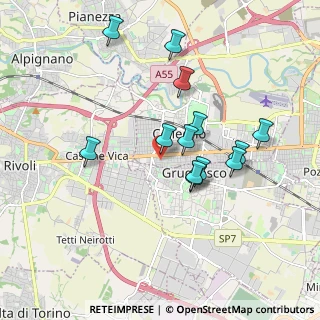 Mappa Via Piave, 10093 Collegno TO, Italia (1.67231)
