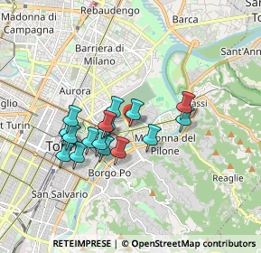 Mappa Via Montalto, 10153 Torino TO, Italia (1.4175)