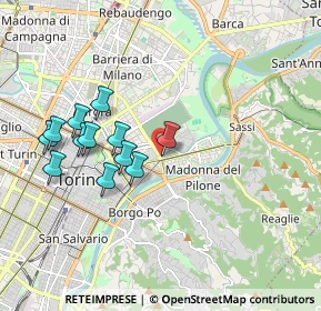 Mappa Via Montalto, 10153 Torino TO, Italia (1.77667)