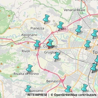 Mappa Via Rossini, 10093 Collegno TO, Italia (6.77158)