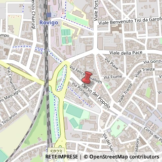 Mappa Corso del Popolo, 34, 45100 Rovigo, Rovigo (Veneto)