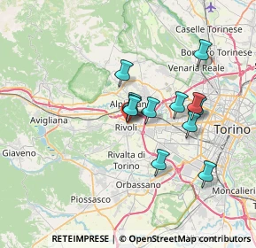 Mappa Via G. L. Pasteur, 10098 Rivoli TO, Italia (5.52333)