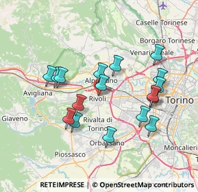 Mappa Via G. L. Pasteur, 10098 Rivoli TO, Italia (6.95176)