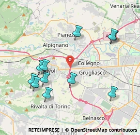 Mappa Via Narzole, 10098 Rivoli TO, Italia (4.26909)