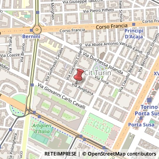 Mappa Via Avigliana, 24, 10138 Torino, Torino (Piemonte)