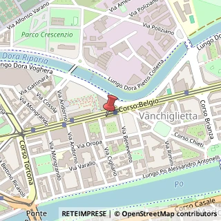 Mappa Corso Belgio, 54, 10153 Torino, Torino (Piemonte)