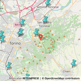 Mappa Strada Comunale del Cartman, 10132 Torino TO, Italia (6.70583)