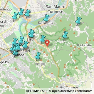 Mappa Strada Comunale del Cartman, 10132 Torino TO, Italia (2.6045)