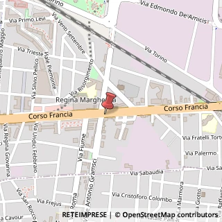 Mappa Corso Francia, 121, 10093 Collegno, Torino (Piemonte)