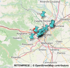 Mappa Via Adige, 10098 Rivoli TO, Italia (8.46533)
