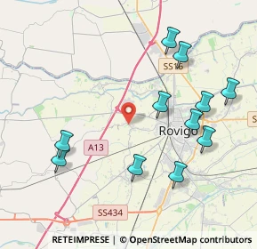 Mappa Via Giovanni Pozzato, 45100 Rovigo RO, Italia (4.38364)