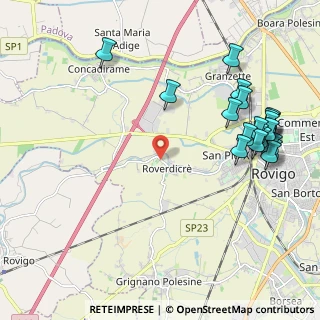 Mappa Via Giovanni Pozzato, 45100 Rovigo RO, Italia (2.552)