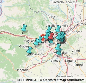 Mappa 20121 Rivoli TO, Italia (9.5745)