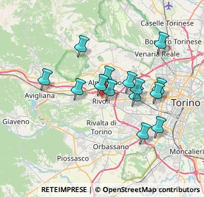 Mappa Via Alessandro Manzoni, 20121 Rivoli TO, Italia (5.96929)