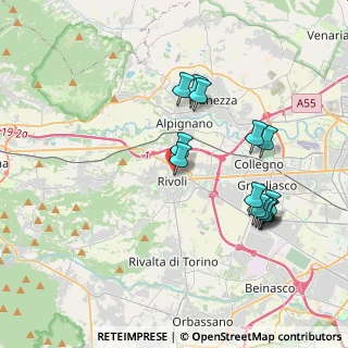 Mappa Via Alessandro Manzoni, 20121 Rivoli TO, Italia (3.78857)