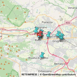 Mappa Via Alessandro Manzoni, 20121 Rivoli TO, Italia (2.12091)
