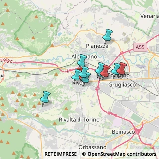 Mappa Via Alessandro Manzoni, 20121 Rivoli TO, Italia (2.49455)
