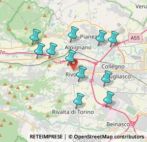 Mappa Via Alessandro Manzoni, 20121 Rivoli TO, Italia (3.50273)