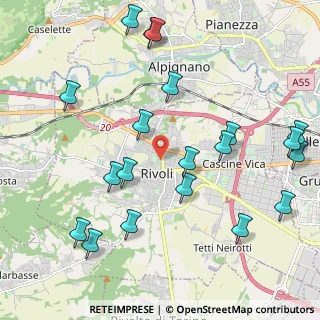Mappa Via Alessandro Manzoni, 20121 Rivoli TO, Italia (2.4745)
