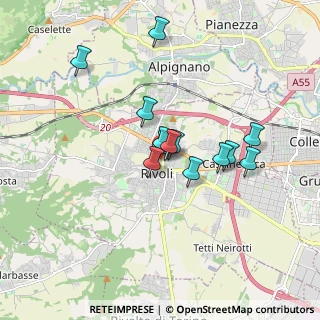 Mappa Via Alessandro Manzoni, 20121 Rivoli TO, Italia (1.34308)