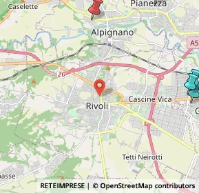 Mappa Via Alessandro Manzoni, 20121 Rivoli TO, Italia (4.09818)