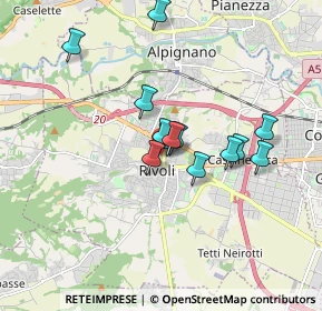 Mappa 20121 Rivoli TO, Italia (1.34308)