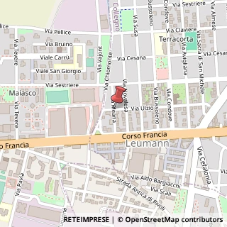 Mappa Via Meana,  13, 10093 Collegno, Torino (Piemonte)