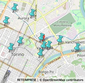 Mappa Corso Regina Margherita, 10153 Torino TO, Italia (1.06909)