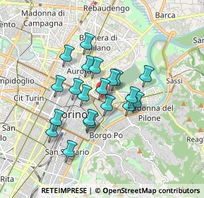 Mappa Corso Regina Margherita, 10153 Torino TO, Italia (1.334)