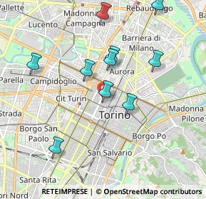 Mappa Via della Misericordia, 10122 Torino TO, Italia (2.07636)