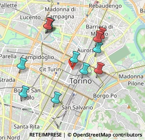 Mappa Via della Misericordia, 10122 Torino TO, Italia (1.92083)