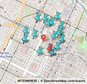 Mappa Via della Misericordia, 10122 Torino TO, Italia (0.3745)