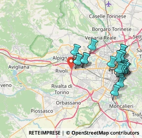 Mappa Via Carso, 10098 Rivoli TO, Italia (8.2035)