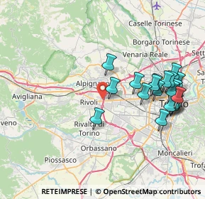 Mappa Via Carso, 10098 Rivoli TO, Italia (8.34)