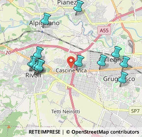 Mappa Via Carso, 10098 Rivoli TO, Italia (2.13)