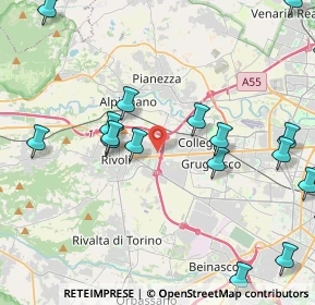 Mappa Via Carso, 10098 Rivoli TO, Italia (5.731)