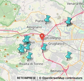 Mappa Via Carso, 10098 Rivoli TO, Italia (4.24)