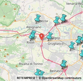 Mappa Via Carso, 10098 Rivoli TO, Italia (5.937)