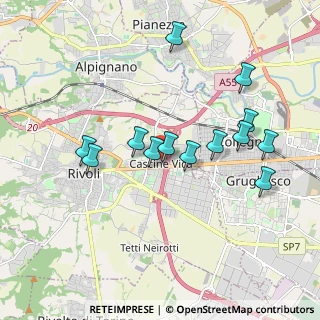 Mappa Via Carso, 10098 Rivoli TO, Italia (1.78692)
