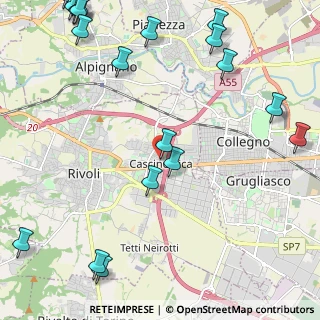 Mappa Via Carso, 10098 Rivoli TO, Italia (3.302)