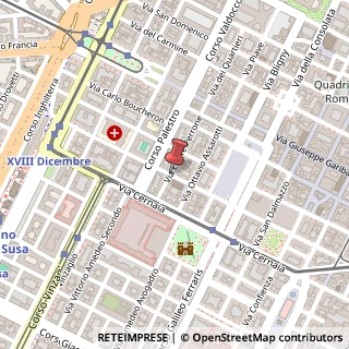 Mappa Via Ettore Perrone,  10, 10122 Torino, Torino (Piemonte)