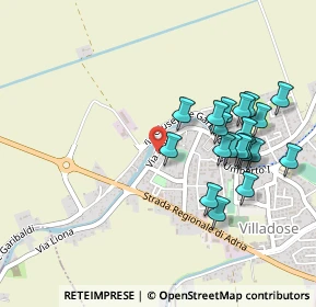 Mappa Via Nicolò Paganini, 45010 Villadose RO, Italia (0.482)