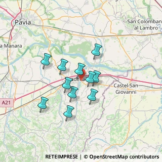 Mappa Via Palmiro Togliatti, 27049 Stradella PV, Italia (5.38364)